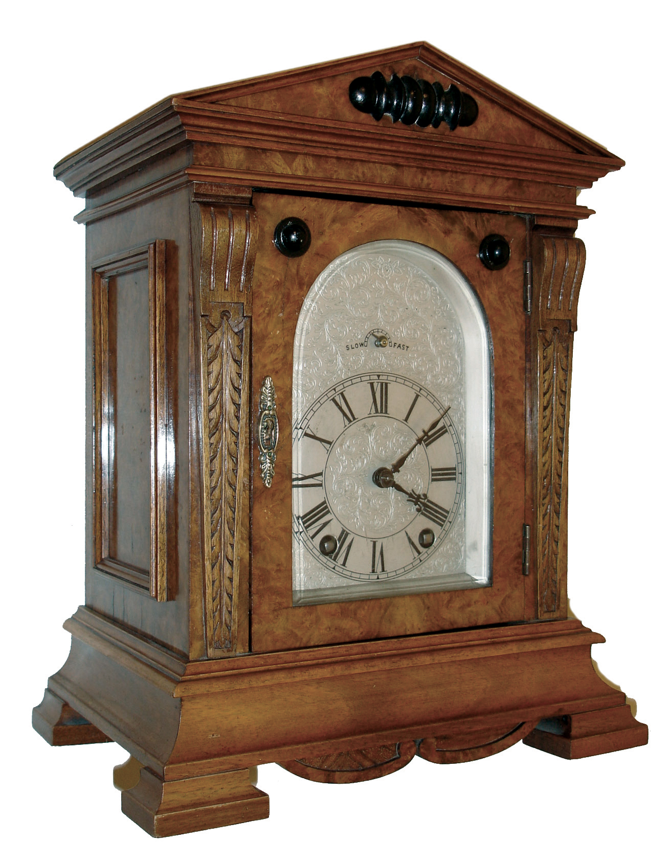 Lenzkirch, AGU, Germany, 8 days, time and strike, spring brass movement quarter hour chime on two gongs table clock, c1890 — Antique Clocks Price Guide
