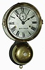 Seth Thomas Clock Co., Thomaston, Conn., 30 hours, outside-bell nickel plated shipÕs bells wall clock, c1910