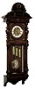 German origin, ÓVienna RegulatorÒ, 3-weight, Grand Sonnerie double door, walnut cased wall clock with melodious rod quarter striking, the dial and pendulum with female, Art Nouveau decorations, c1900