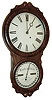 Seth Thomas, Plymouth, Conn., ÒOffice Calendar No. 4Ó, wall clock, 8 days, time only, spring driven movement in a rosewood veneer case with painted metal dials, c1865.