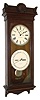 Seth Thomas Clock Co., Thomaston, Conn., ÓOffice Calendar No. 12Ò, wall clock, 8 days, time and calendar, weight driven movement in a walnut case with painted metal dials, date stamped on rear 1888