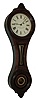 E. Howard & Co., Boston, Mass., ÒNo. 9 RegulatorÓ figure eight wall clock timepiece, black walnut case, 8Ò chapter ring, c1885