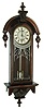 Wm. L. Gilbert Clock Co., Winsted, Conn., ÒLunarÓ wall clock in a ÒPendantÓ case, 8 days, spring-driven timepiece with Professor HaydenÕs rare date and lunar calendar, in a walnut case with a painted zinc dial, c1881.