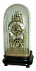 English, Mayo & Son, Manchester, small Gothic frame ÓSkeletonÒ single fusee timepiece, w/ scalloped engraved and silvered dial, with dome, c1850