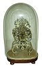 English, John Malley, Lancaster [engraved on dial], scroll frame single fusee ÓskeletonÒ timepiece, with 5 spoke wheels and scalloped and pierced dial, c1860