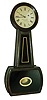 Howard & Davis, Boston, Mass., ÓNo. 4 BanjoÒ, 8 days, weight, brass movement banjo timepiece, c1850