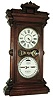 Ithaca Calendar Clock Co., Ithaca, NY, Large Model ÓIndexÒ, 8 days, time and strike, spring brass movement double dial calendar clock, c1880