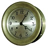 Chelsea Clock Co., Chelsea, Mass., 8 days, time and shipÕs bell strike, 6Ó dial brass case wall clock. Serial No. 587485, c1952