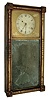 Abel Chandler, Concord, NH, 8 days, brass weight movement New Hampshire Mirror clock, c1835