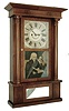 Spencer, Hotchkiss & Co., Salem Bridge, Conn., 8 days, time and strike, weight brass movement column & cornice shelf clock, c1835 The history of this clock was recorded on the backboard. This clock has been in the Eberly family until 2012 when it was sold at auction.