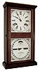 Ithaca Calendar Clock Co., Ithaca, NY, ÒNo. 10 FarmersÓ, 8 days, time and strike, spring brass movement double dial calendar shelf clock, c1874
