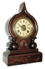 E. Ingraham & Co., Bristol, Conn., ÓOrientalÒ shelf clock in a rosewood veneer case with a, spring driven, 8 days, time, strike and alarm movement, c1880.