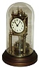 Gustav Becker, Germany, brass 400 day anniversary clock with disk pendulum and glass dome, c1900