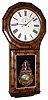 Seth Thomas Clock Co., Plymouth Hollow, Conn., ÓRegulator No. 1 ExtraÒ wall clock, 8 days, time and strike, weight driven movement in a rosewood veneered mahogany case with reverse painted tablet and painted metal dial, c1862
