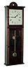 Joseph E. Brown, Sudbury, Mass., reproduction Shaker-style wall clock, after Isaac Newton Youngs of Mt. Lebanon, NY, 8 days, time only, weight driven, banjo type movement in a cherry case with painted metal dial, serial number 2, dated 3/18/09