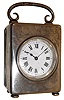 Goldsmiths Company, 112 Regent Street, London, sterling silver small, 8 days, time only, carriage clock, hallmarked 1917