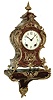 Lenzkirch, Germany, walnut and cast brass, 8 days, time and strike, bracket clock and matching wall bracket, Ò1 million 346128Ó, 1902