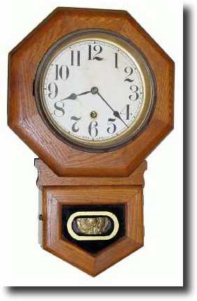 C.1915, Sessions, Seven Inch Drop, in oak and in — Antique Clocks Price Guide