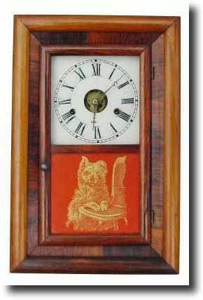 C.1869, Seth Thomas, Thomaston, "Round Band" shelf clock in — Antique Clocks Price Guide