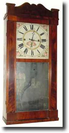 C.1837, Daniel Pratt, Jr, Reading, Mass. 30-hour wood — Antique Clocks Price Guide
