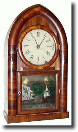 C.1848, Terry and Andrews, Bristol, Conn. 8-day fusee steeple — Antique Clocks Price Guide