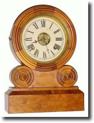 C.1875, E. Ingraham and Co., 8-Day GRECIAN, mosaic shelf — Antique Clocks Price Guide
