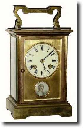 C.1900, French carriage clock, unusual size. — Antique Clocks Price Guide