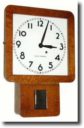 C.1937, Seth Thomas Clock Co., "Assembly-3" Oak wall — Antique Clocks Price Guide