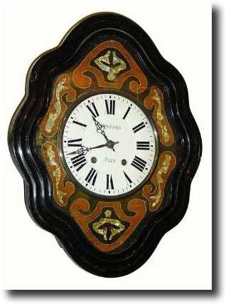 C.1870, French, Picture Frame clock with large iron framed — Antique Clocks Price Guide