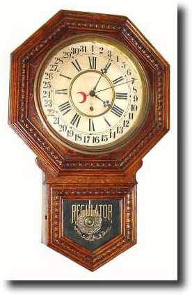 C.1901, William L. Gilbert Clock Co., "Admiral" calendar wall clock. — Antique Clocks Price Guide