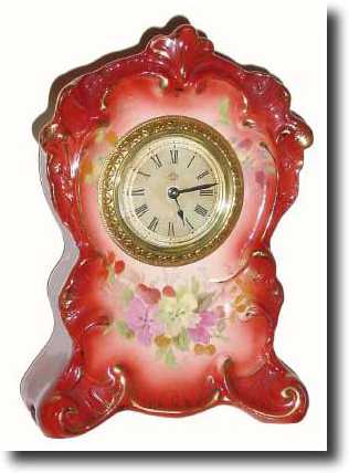 C.1910, Ansonia, ACTOR, Royal Bonn, Mini 30-hour boudoir — Antique Clocks Price Guide