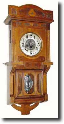 C.1925, German, Art Nouveau wall clock in the Berlin style, — Antique Clocks Price Guide