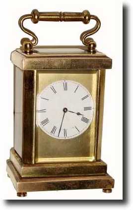 C.1900, French, Brass Cased Carriage clock, of small size, — Antique Clocks Price Guide