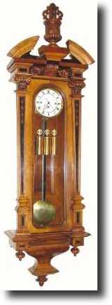 C.1875, Austrian, 3-Weight, Grand Sonnerie wall regulator, as-found. — Antique Clocks Price Guide