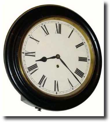 C.1900, Waterbury Clock Co., Gallery clock. This oak clock — Antique Clocks Price Guide