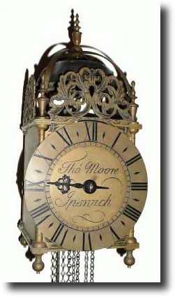 C.1950, English Lantern Clock, re-issue. — Antique Clocks Price Guide