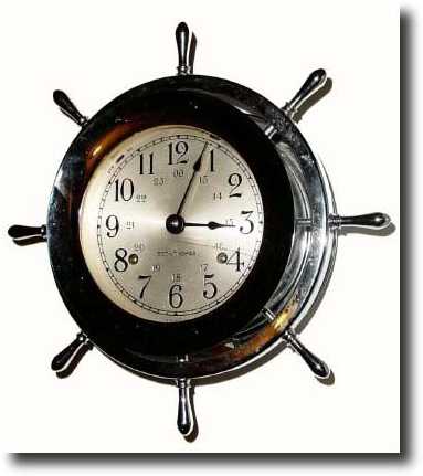 C.1965, Seth Thomas, Modern Helmsman, 8-day ships strike — Antique Clocks Price Guide
