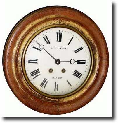 C.1870, E. Couillaut, Madrid, French Wall clock. This clock — Antique Clocks Price Guide