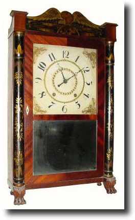 C.1832, M. and E. Blakeslee, Plymouth, Conn, 30-hour short-pendulum — Antique Clocks Price Guide