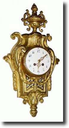 C.1870, French, Japy Freres, Ormolu Cartel wall clock in — Antique Clocks Price Guide