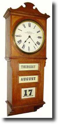 C.1890, Prentiss Clock Improvement Co., New York long running "Prentiss Empire" calendar clock, — Antique Clocks Price Guide