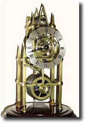 C.1850, English, Gothic Skeleton Clock in very good condition — Antique Clocks Price Guide