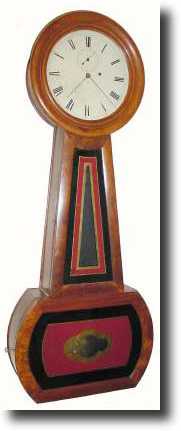 C.1835, Full Size Banjo Timepiece, attributed to Aaron Willard, Jr. — Antique Clocks Price Guide