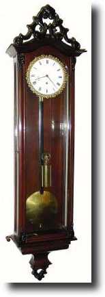 C.1840, Austrian, Biedermeier 1-Weight regulator in an unusually — Antique Clocks Price Guide
