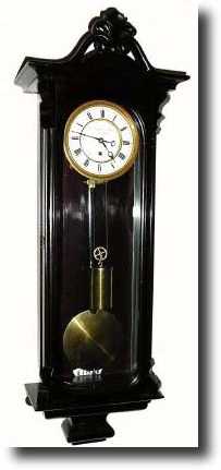 C.1850, Austrian, F. Brutman and Sohn, Wien (signed on dial), mini 1-weight Vienna with 4 inch dial. — Antique Clocks Price Guide
