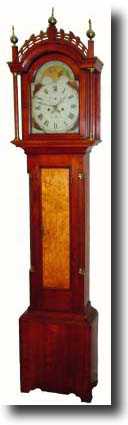 C.1825, Benjamin Morrell, Bascawen, NH, a good American tall case in nice condition. — Antique Clocks Price Guide