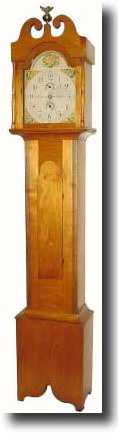 C.1825, Riley Whiting, Winchester, Conn., 30 hour wooden works — Antique Clocks Price Guide