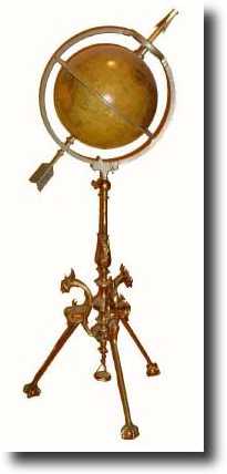 C.1880, Juvet Time Globe, 12 inches. — Antique Clocks Price Guide
