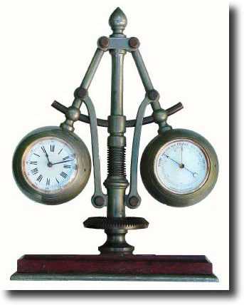 C.1885, French, "Centrifugal Governor" Clock, (not automated), from the — Antique Clocks Price Guide