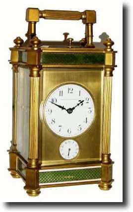 C.1890, French, Charles Hour, Gilt brass cased carriage clock, — Antique Clocks Price Guide